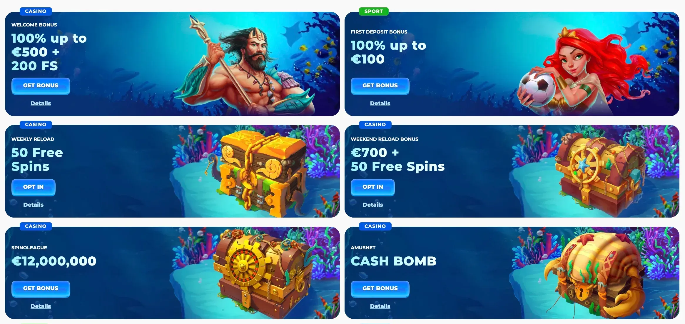 Kampanjatarjoukset Posido casino